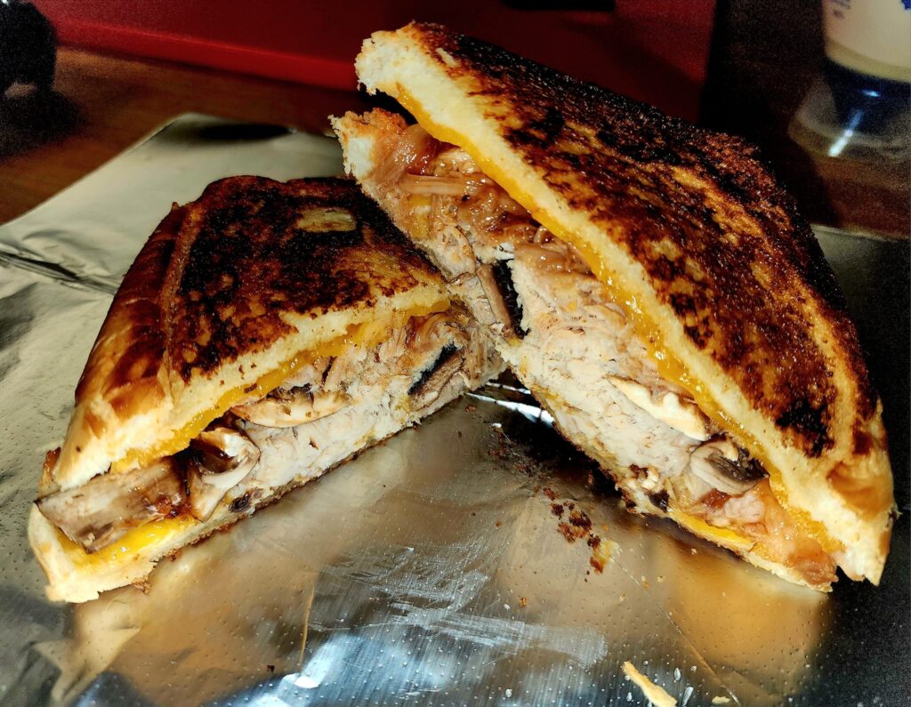 Smoked Pork Grilled Cheese