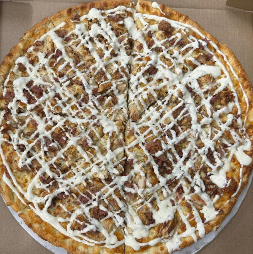 Bacon Chicken Ranch Pizza