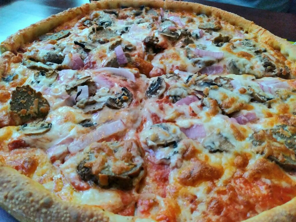 Mushroom & Onion Pizza