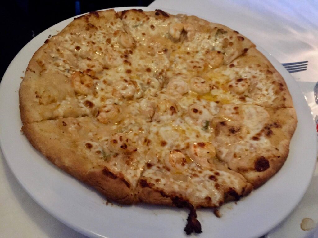 Shrimp Scampi Pizza